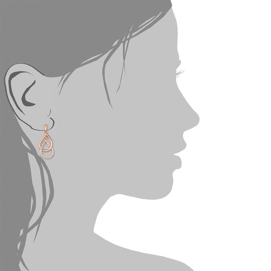 AMOR Earrings for Women, Silver 925