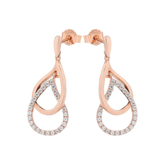 AMOR Earrings for Women, Silver 925