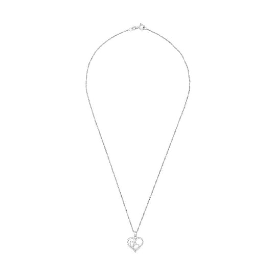 AMOR Chain with pendant for Women, Silver 925 | heart