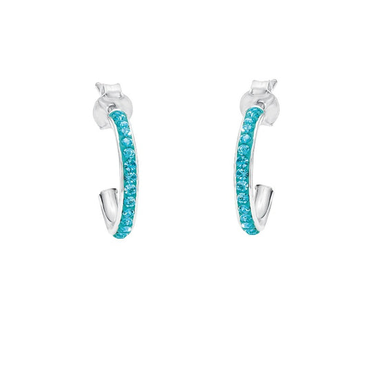 AMOR Creoles for Girls, Silver 925