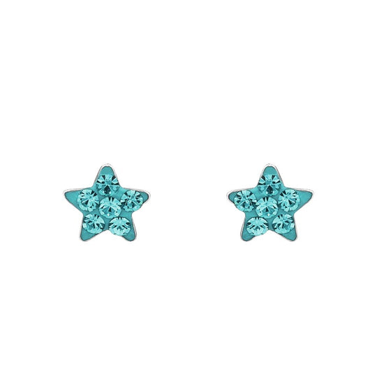 AMOR Ear studs for Girls, Silver 925 | star
