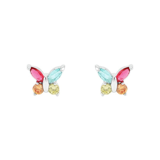 AMOR Ear studs for Girls, Silver 925 | butterfly