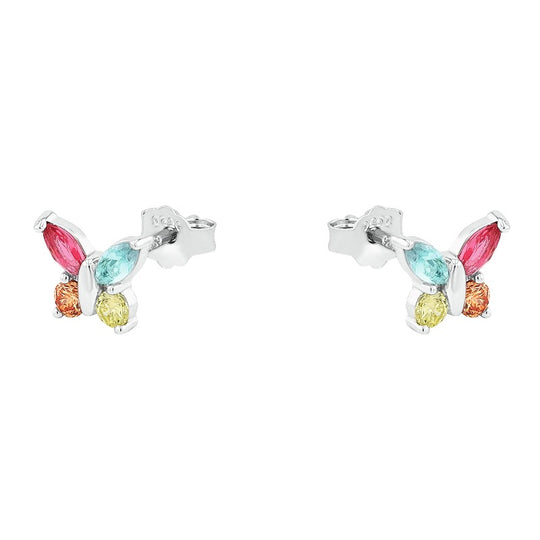 AMOR Ear studs for Girls, Silver 925 | butterfly
