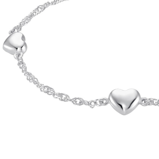 AMOR Bracelet for Girls, Silver 925 | heart