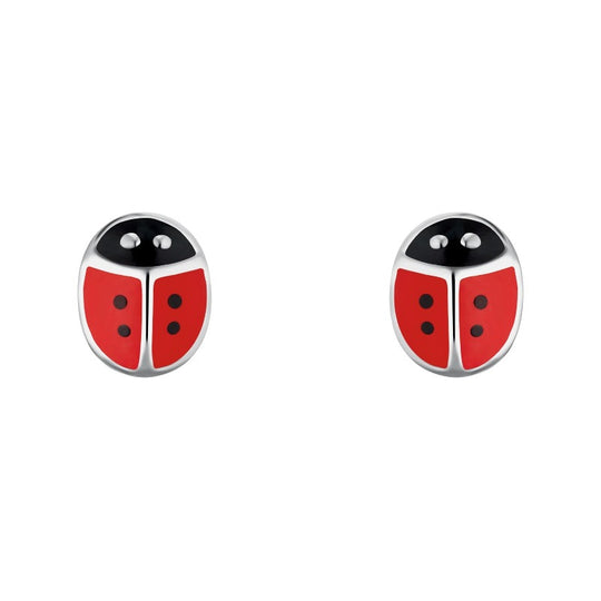 AMOR Ear studs for Girls, Silver 925 | beetle