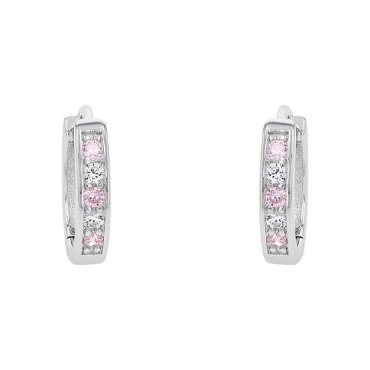 AMOR Creoles for Girls, Silver 925