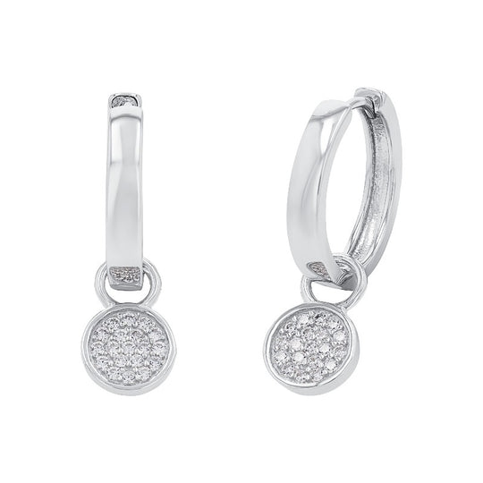 AMOR Creoles for Women, Silver 925