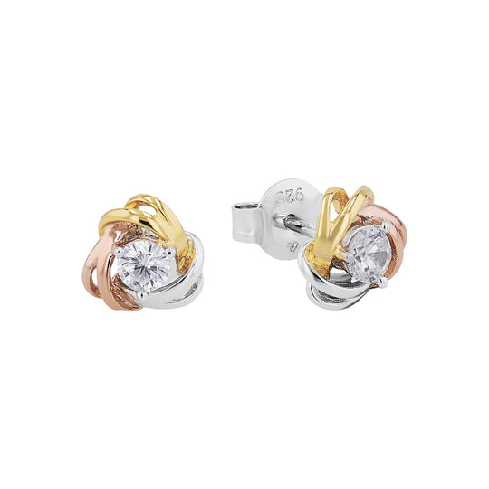 AMOR Ear studs for Women, Silver 925 | knot