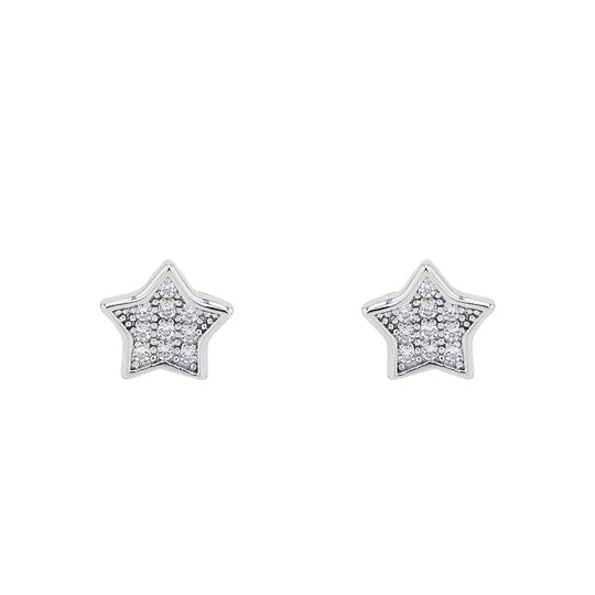 AMOR Ear studs for Girls, Silver 925 | star