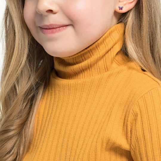 AMOR Ear studs for Girls, Silver 925 | butterfly