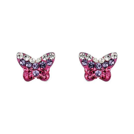 AMOR Ear studs for Girls, Silver 925 | butterfly