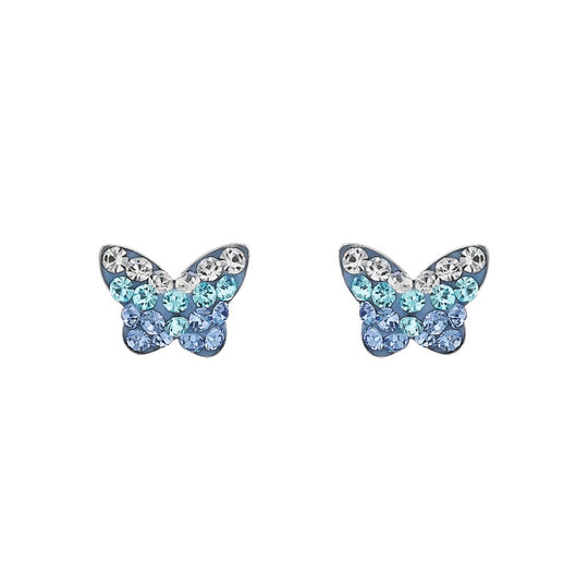AMOR Ear studs for Girls, Silver 925 | butterfly