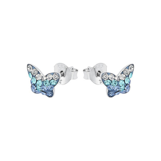 AMOR Ear studs for Girls, Silver 925 | butterfly