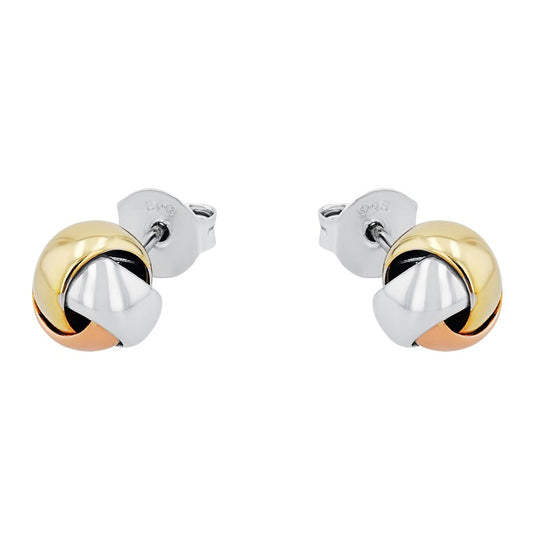 AMOR Ear studs for Women, Silver 925