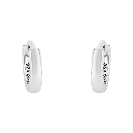 AMOR Creoles for unisex, Silver 925