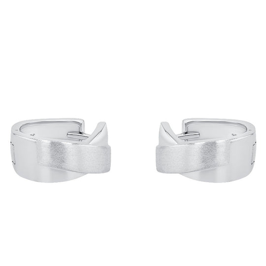 AMOR Creoles for Women, Silver 925