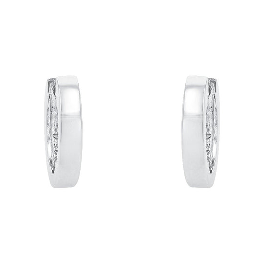 AMOR Creoles for Women, Silver 925