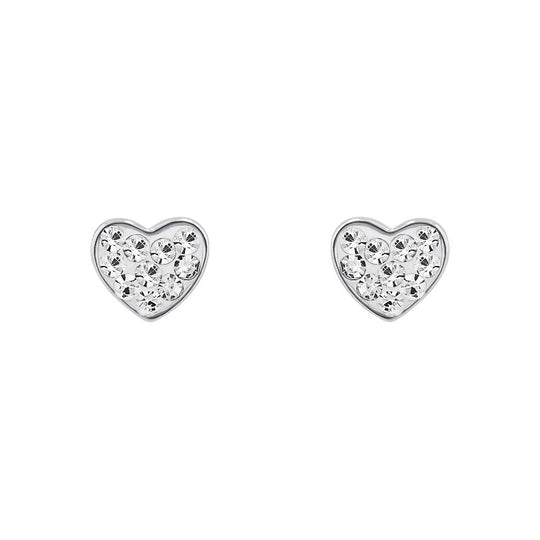 AMOR Ear studs for Women, Silver 925 | heart