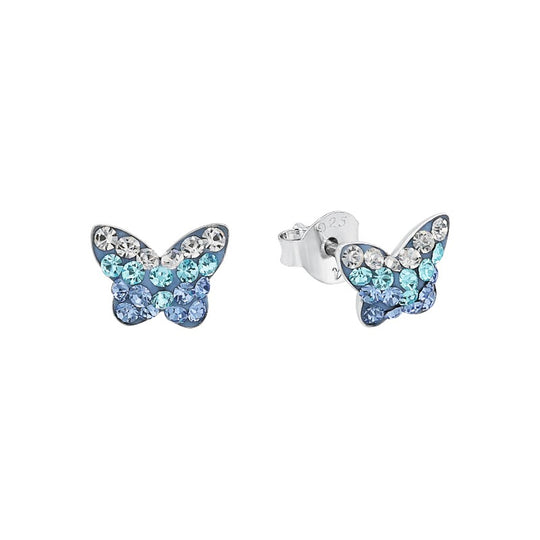 AMOR Ear studs for Girls, Silver 925 | butterfly