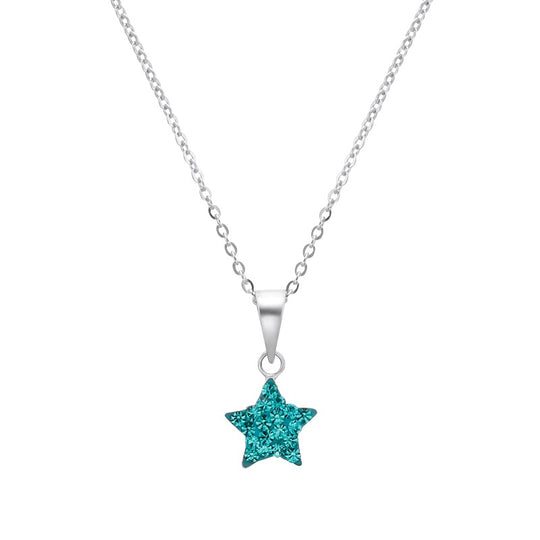 AMOR Chain with pendant for Girls, Silver 925 | star