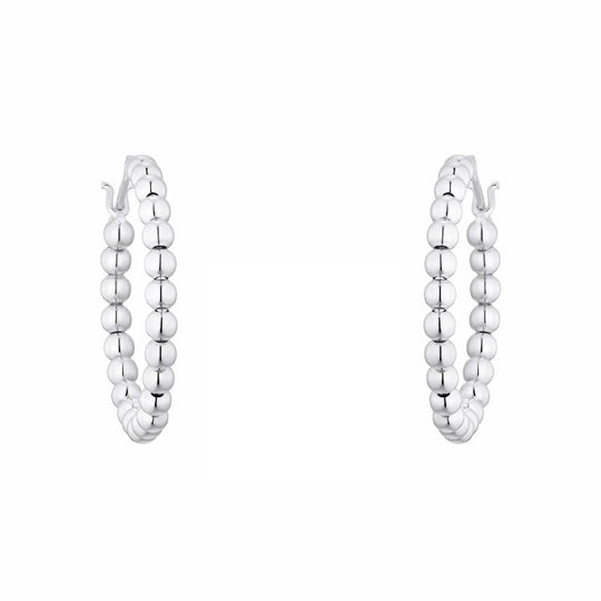 AMOR Creoles for Women, Silver 925