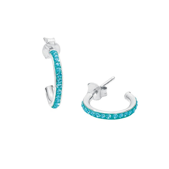 AMOR Creoles for Girls, Silver 925