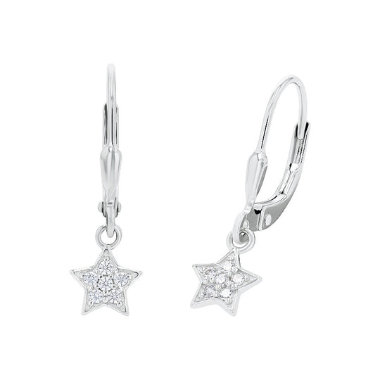 AMOR Earrings for Girls, Silver 925 | star