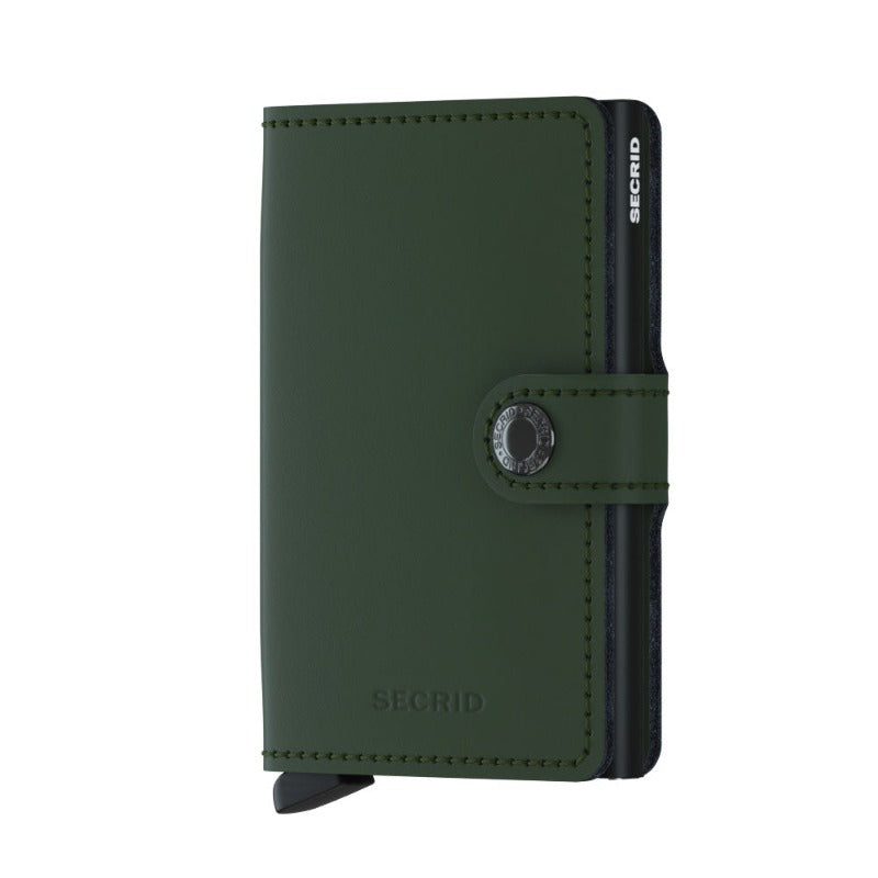 SECRID Miniwallet Matte Green Black at STORIES By SWISSBO