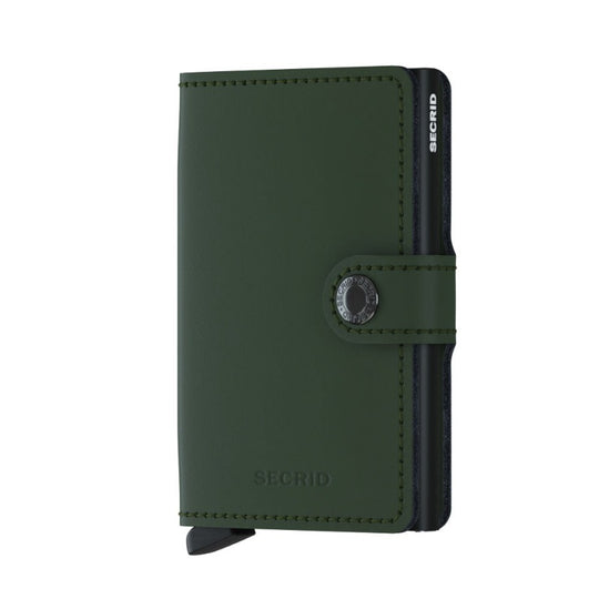 SECRID Miniwallet Matte Green Black at STORIES By SWISSBO