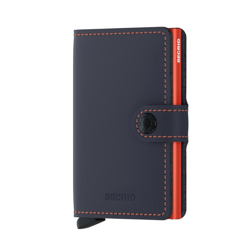 SECRID Miniwallet Matte Night Blue & Orange at STORIES By SWISSBO