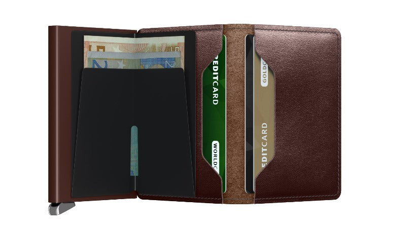 Premium Slimwallet Dusk Dark Brown