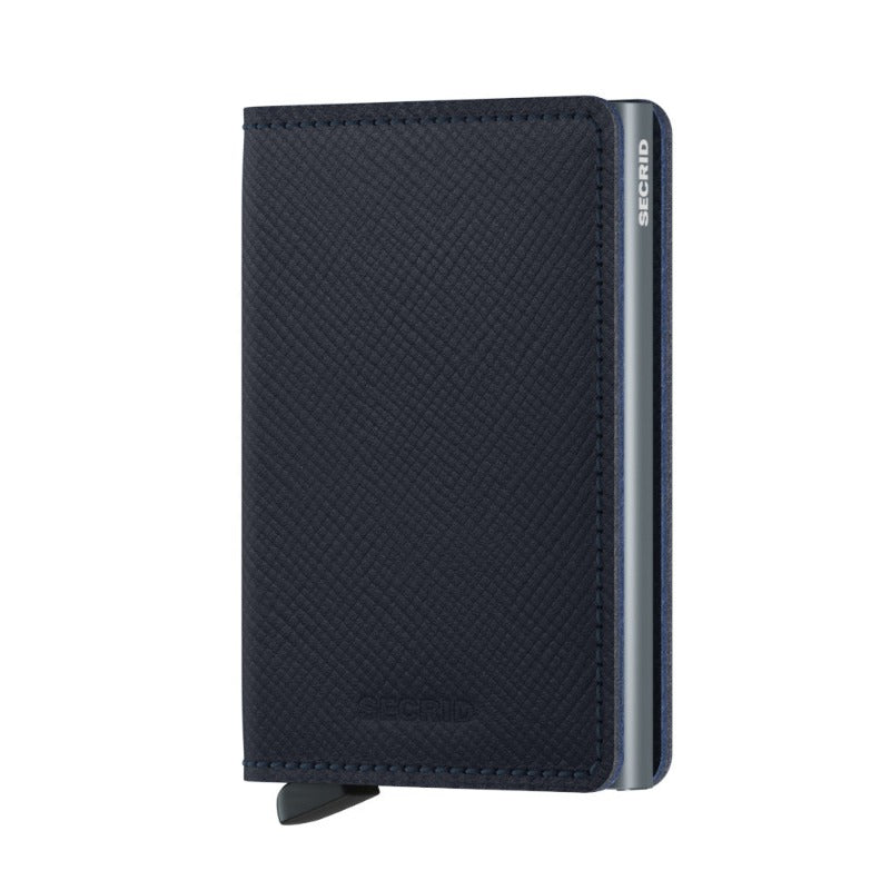 Slimwallet Saffiano Navy