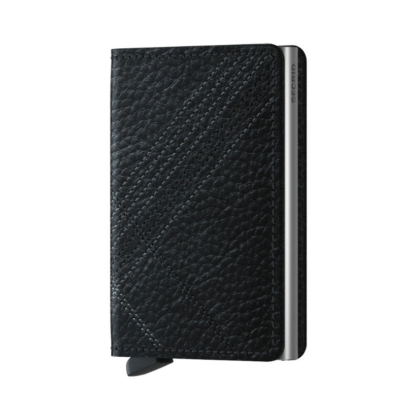 Slimwallet Stitch (Veg Tanned Base) Linea Black