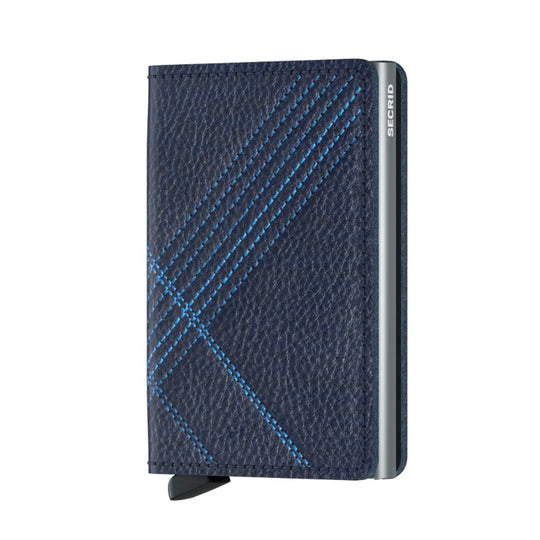 Slimwallet Stitch (Veg Tanned Base) Linea Navy
