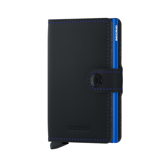 SECRID Miniwallet Matte Black & Blue at STORIES By SWISSBO