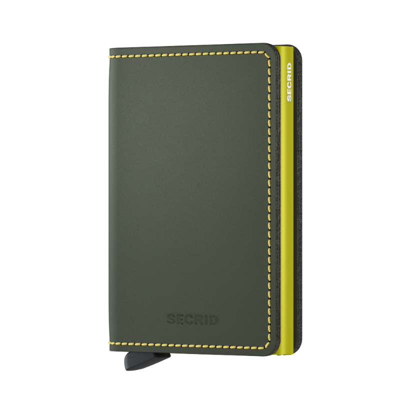 SECRID Slimwallet Matte Green & Lime at STORIES By SWISSBO