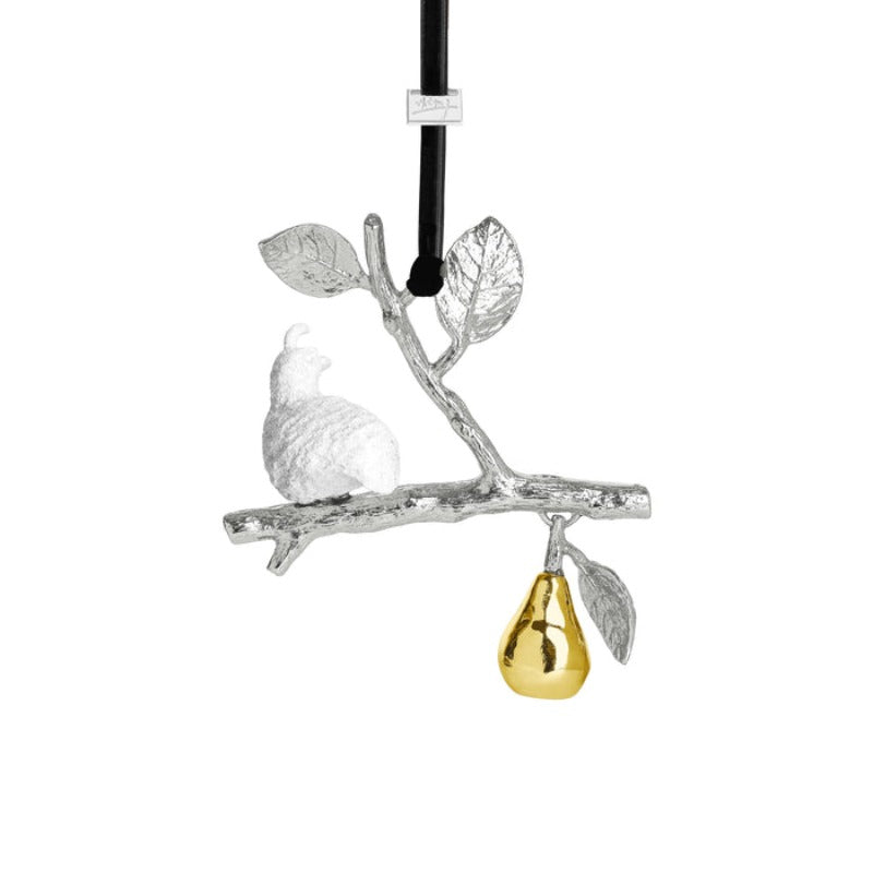 MICHAEL ARAM Partridge In A Pear Tree Ornament