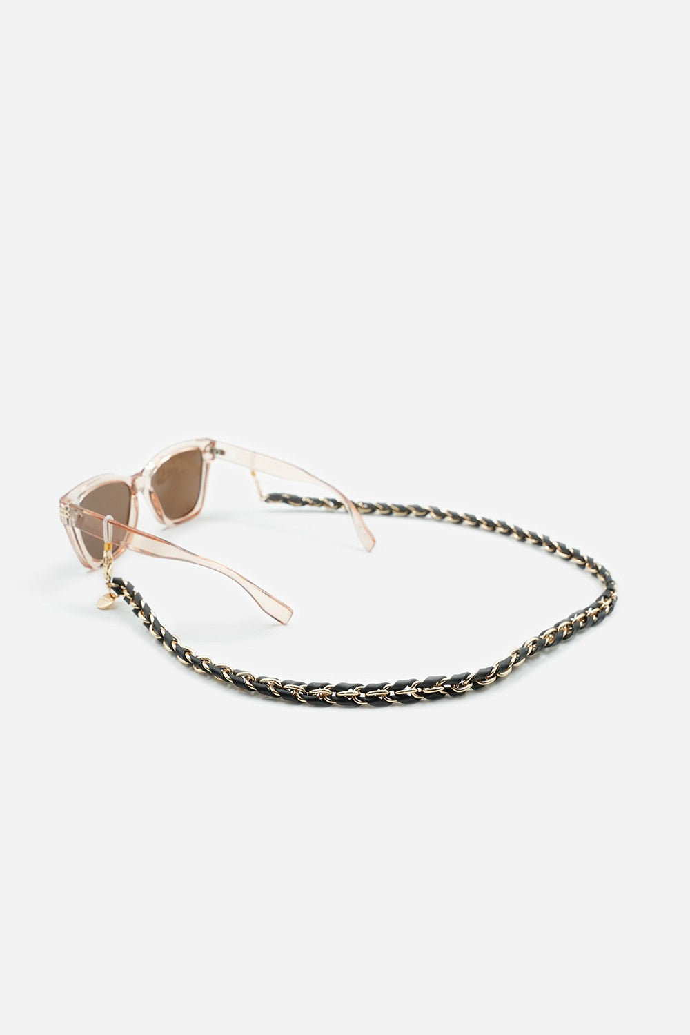 Lou glasses chain 72 cm black and gold