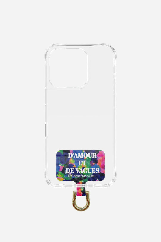 Universal Adapter Printed Love and Waves Blue