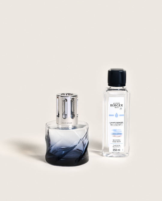MAISON BERGER Spirale Blue Lamp Gift Set with Ocean Breeze