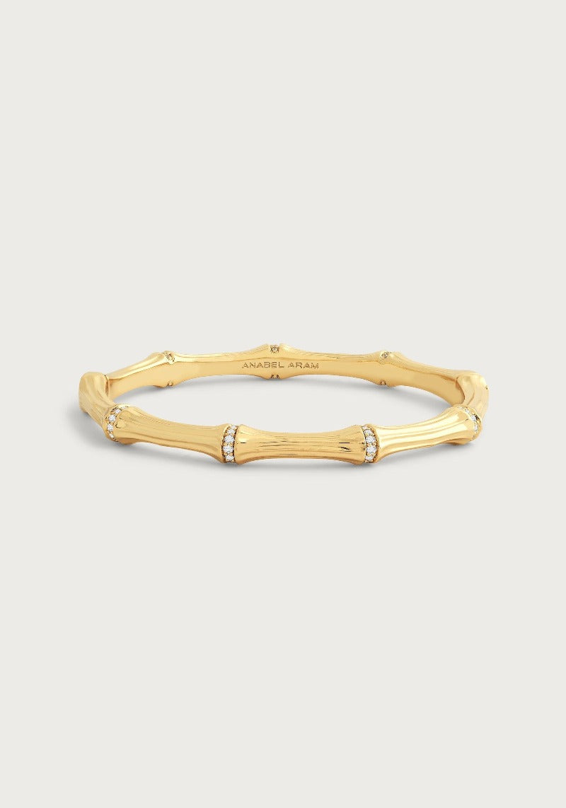 ANABEL ARAM-Bamboo Hinged Bangle