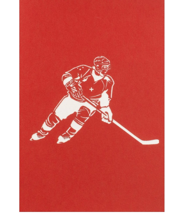 Red Hockey Pop-up 3D Card