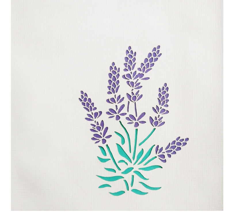 3D Pop-up Card Lavender White