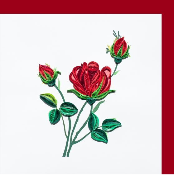 Quilling card Rose 2