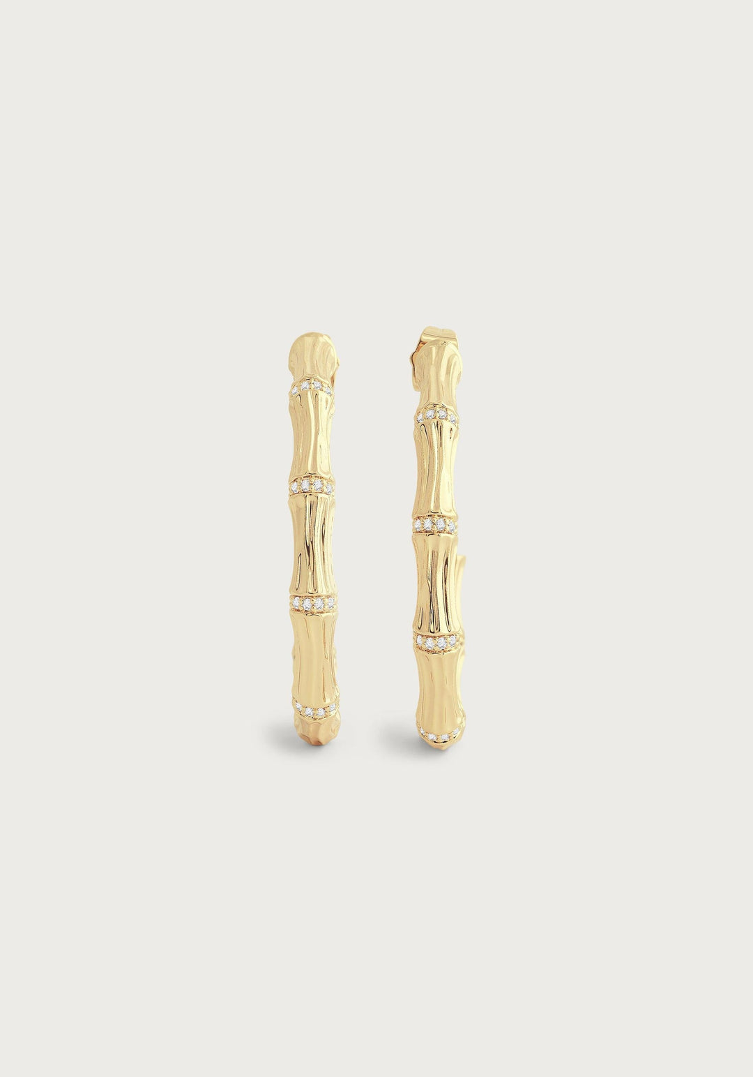 Bamboo Single Hoop Earrings