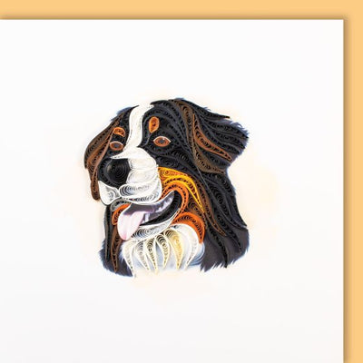 Quilling map Bernese Mountain Dog