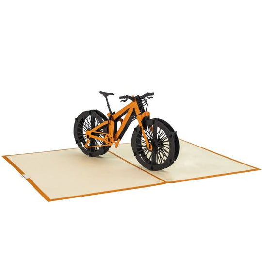 3D Pop-up Orange Pop-up Mountain bike