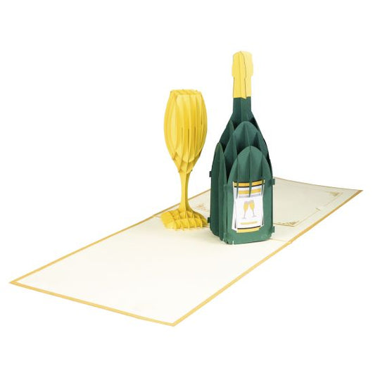 3D Pop-up Card Champagne Gold