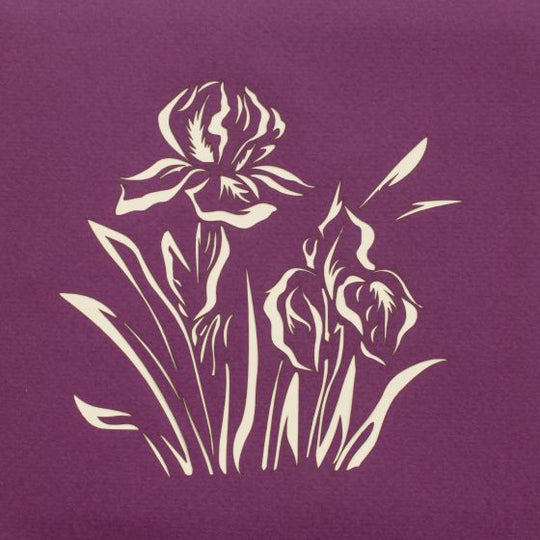 3D pop-up card Iris violet