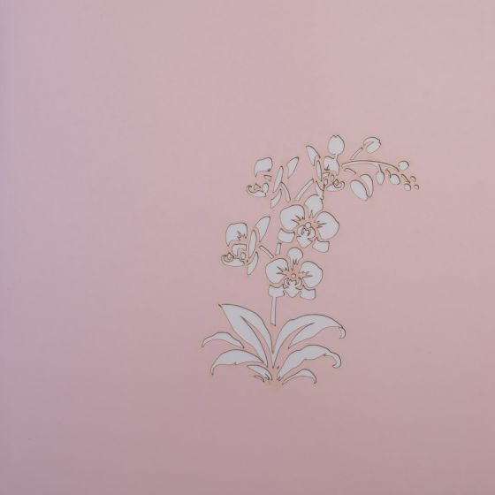 3D Pop-up Orchid Card